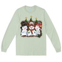 Matcha christmas snowman Long Sleeve Tee - AdoDesignShop