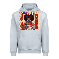 Heather Grey little miss america Urban Hoodie - TumblerDesignByShophia