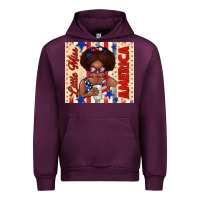 Mauve Wine little miss america Urban Hoodie - TumblerDesignByShophia