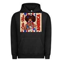 Pigment Black little miss america Urban Hoodie - TumblerDesignByShophia