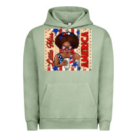 Pigment Oil Green little miss america Urban Hoodie - TumblerDesignByShophia