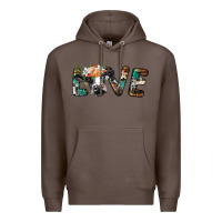 Coffee love with holstein cow Premium Hoodie - BarkalooDesign