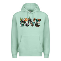 Seafoam love with holstein cow Premium Hoodie - BarkalooDesign