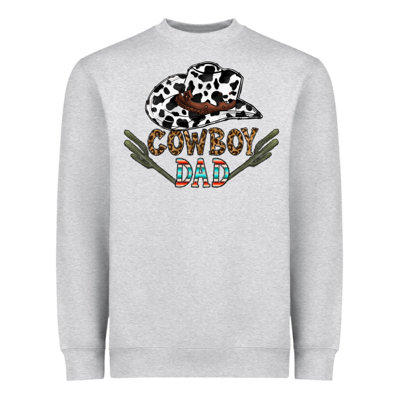 Cowboy Dad Heavyweight Sweatshirt by CowhideDigitalArt | Teevron