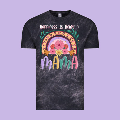 Happiness Is Being A Mama Vintage Tee Designed By Jahusdesignshop
