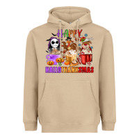 Mushroom happy hallothanksmas Heavyweight Hoodie - MaliasSmallBusiness