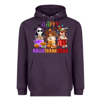 Plum happy hallothanksmas Heavyweight Hoodie - MaliasSmallBusiness