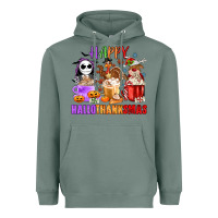Sage happy hallothanksmas Heavyweight Hoodie - MaliasSmallBusiness