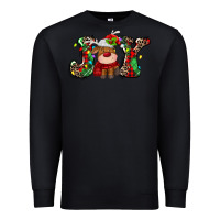 Black joy christmas deer Premium Sweatshirt - MaliasSmallBusiness