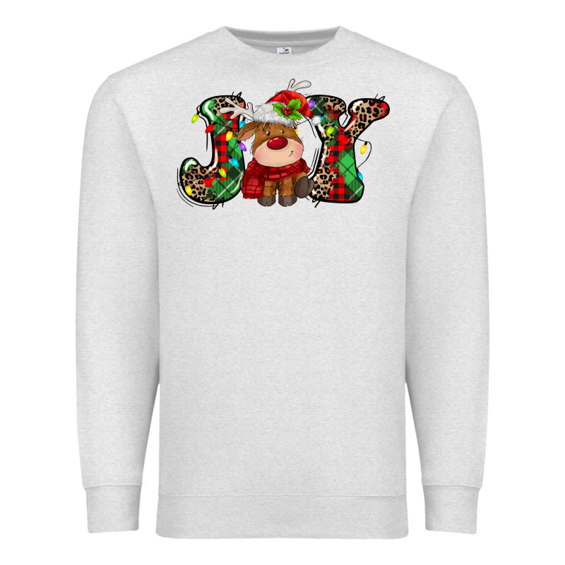 Joy Christmas Deer Premium Sweatshirt by MaliasSmallBusiness | Teevron