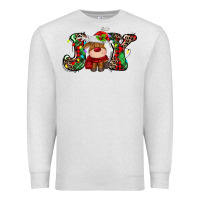 Oatmeal Heather joy christmas deer Premium Sweatshirt - MaliasSmallBusiness