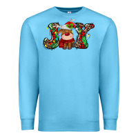 Ocean Blue joy christmas deer Premium Sweatshirt - MaliasSmallBusiness