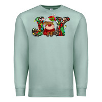 Seafoam joy christmas deer Premium Sweatshirt - MaliasSmallBusiness