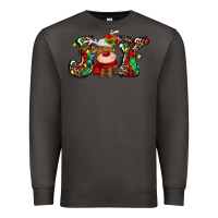 Smoke joy christmas deer Premium Sweatshirt - MaliasSmallBusiness