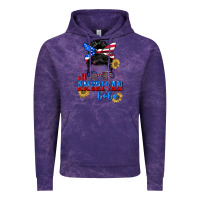 Cloud Purple All American Babe 4th of July Vintage Hoodie - CowGirlArtShop
