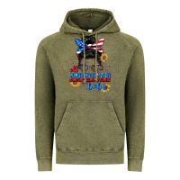 Vintage Olive All American Babe 4th of July Vintage Hoodie - CowGirlArtShop
