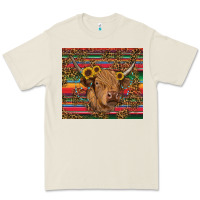 Bone serape leopard turquoise sunflowers cow Premium Tee - RanaPortraitStore