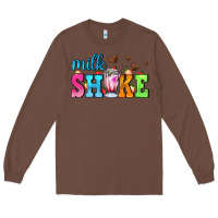 Chestnut milk shake with chocolate heart Long Sleeve Tee - AdoDesignShop