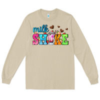 Mushroom milk shake with chocolate heart Long Sleeve Tee - AdoDesignShop