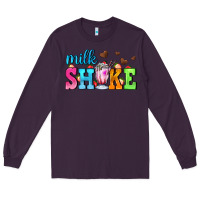 Plum milk shake with chocolate heart Long Sleeve Tee - AdoDesignShop