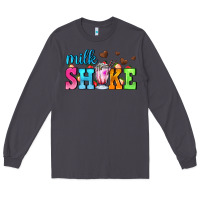Smoke milk shake with chocolate heart Long Sleeve Tee - AdoDesignShop