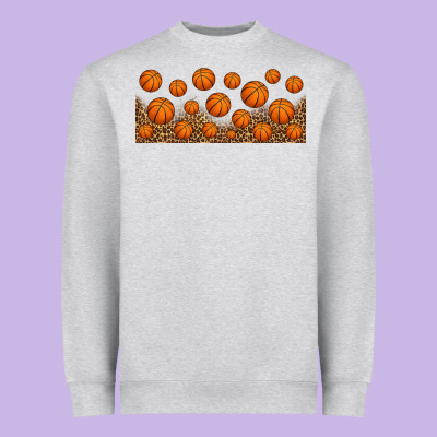 Leopard Basketball 16oz Libbey Glass Heavyweight Sweatshirt Designed By Hra Design Shop