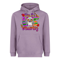 Lavender dia de los muertos Heavyweight Hoodie - MaliasSmallBusiness