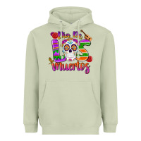 Matcha dia de los muertos Heavyweight Hoodie - MaliasSmallBusiness