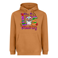 Meerkat dia de los muertos Heavyweight Hoodie - MaliasSmallBusiness