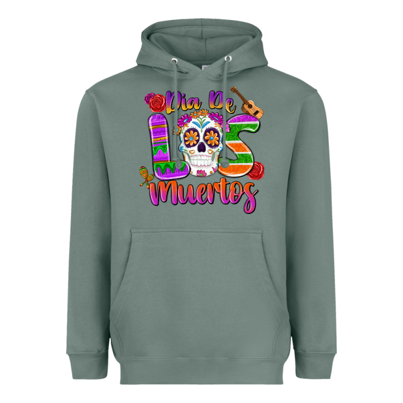 Dia De Los Muertos Heavyweight Hoodie by MaliasSmallBusiness | Teevron