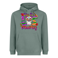 Sage dia de los muertos Heavyweight Hoodie - MaliasSmallBusiness
