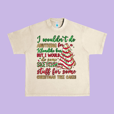 Sketchy Stuff For Some Christmas Tree Cakes Urban Heavy Tee Designed By Jahusdesignshop