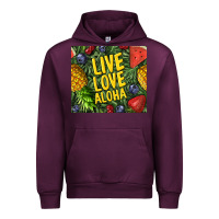 Mauve Wine live love aloha Urban Hoodie - TumblerDesignByShophia