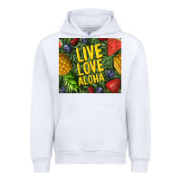 White live love aloha Urban Hoodie - TumblerDesignByShophia