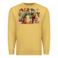 Antique Gold im the naughty elf Premium Sweatshirt - MaliasSmallBusiness