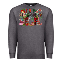 Charcoal Heather im the naughty elf Premium Sweatshirt - MaliasSmallBusiness