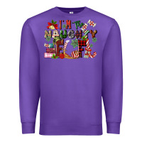 Purple im the naughty elf Premium Sweatshirt - MaliasSmallBusiness