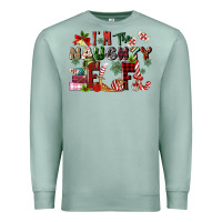 Seafoam im the naughty elf Premium Sweatshirt - MaliasSmallBusiness