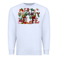 White im the naughty elf Premium Sweatshirt - MaliasSmallBusiness