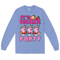 Colony Blue its shake party with milkshake Long Sleeve Tee - AdoDesignShop