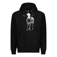 Black holstein cow Premium Hoodie - BarkalooDesign
