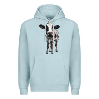Blue Mist holstein cow Premium Hoodie - BarkalooDesign