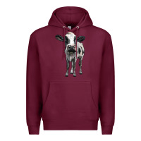 Burgundy holstein cow Premium Hoodie - BarkalooDesign