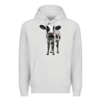 Dove Grey holstein cow Premium Hoodie - BarkalooDesign