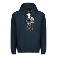 Navy holstein cow Premium Hoodie - BarkalooDesign