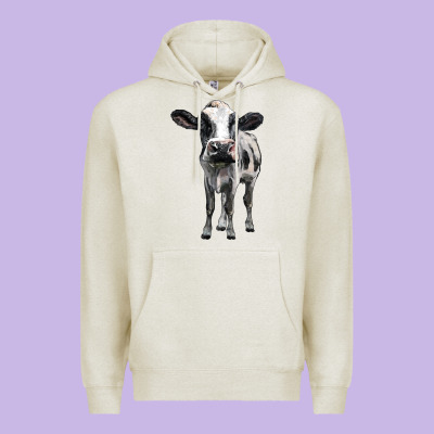 Holstein Cow Premium Hoodie Designed By Barkaloodesign