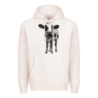 Pale Pink holstein cow Premium Hoodie - BarkalooDesign