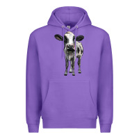 Purple holstein cow Premium Hoodie - BarkalooDesign