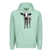 Seafoam holstein cow Premium Hoodie - BarkalooDesign