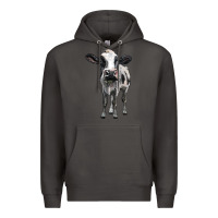 Smoke holstein cow Premium Hoodie - BarkalooDesign